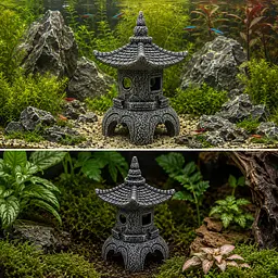 Декорація Hobby Maso Temple 11×11×16 см для акваріума і тераріуму (41729) - мініатюра 3