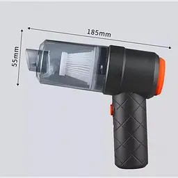Автомобільний пилосос YT-M2037 портативний акумуляторний, USB зарядка, чорний - мініатюра 4