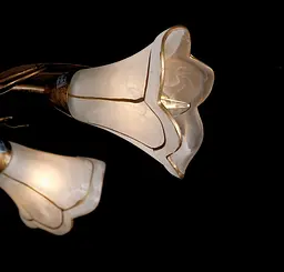 Люстра стельова Splendid Ray L10008/5, 5 ламп, бронза/білий/золото, сучасний стиль, висота 11 см - мініатюра 3