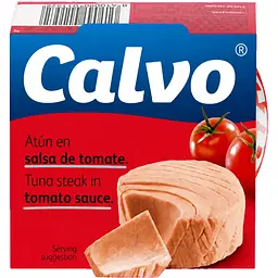 Тунець Calvo Tuna steak in tomato sause в томатному соку 160 г