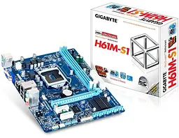 Материнська плата Gigabyte GA-H61M-S1 (GA-H61M-S1) (Socket 1155, Intel H61, Micro-ATX) Б/в - мініатюра 4