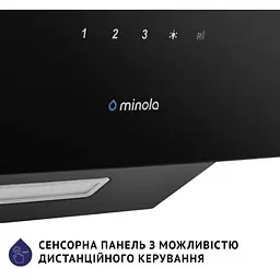 Витяжка Minola HVS 6224 BL 700 LED (похила) - мініатюра 8