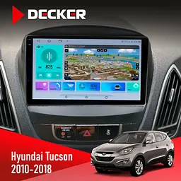 Штатна магнітола Hyundai Tucson 2010-2018 Decker D10-009 4x64, DSP, 4G, 2k Decker (НФ-00009870)