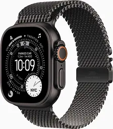 Смарт-годинник Apple Watch Ultra 3 GPS + Cellular 49mm Black Titanium Case with Black Titanium Milanese Loop - Small (MF1N4QP/A)