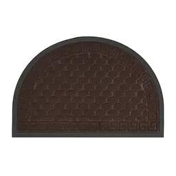 Килимок придверний Eco Fabric Луска півколо з кромкою коричневий 40 х 60 см (4060-119)