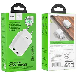 Зарядний пристрій Hoco C85A Bright dual port 20 W 2 порти спідній QC 3.0 - мініатюра 2