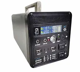 Зарядна станція 600 Вт Power Bank з розеткою 220 V та 12 V, портативне джерело живлення UKC 310 Wh 11,1 V/30 Ah/600 W