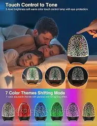 Приліжкова лампа Aiscool з динаміком Bluetooth, дитячий нічник зі зміною яскравості світлодіодного світильника - мініатюра 5