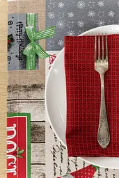Серветка Прованс Merry Christmas 45х35 см червона (31379) - мініатюра 6