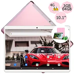 Планшет-телефон Hoozo S 364 LTE Pink 3GB/64GB IPS 10.1'' + Чохол-книжка - мініатюра 2