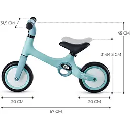 Біговел Kinderkraft Tove Sommer Mint блакитний (00-00305196) - мініатюра 14