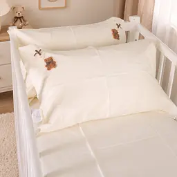 Дитяча постільна білизна MIRSON BABY Poplin Edition Teddy Bear Milky White 110х160см (2200013085942) - мініатюра 8