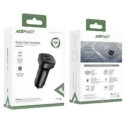 АЗП Acefast B2 PD36W+PD36W total 72W (2USB-C) Black - мініатюра 4