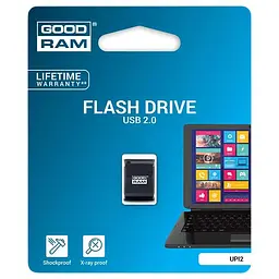 Флеш-накопичувач GoodRam USB 16GB UPI2 (Piccolo) Black (UPI2-0160K0R11) - мініатюра 2