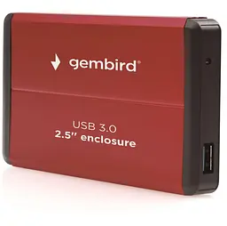 Зовнішня кишеня Gembird EE2-U3S-2-R для 2.5 SATA дисків, USB 3.0 (EE2-U3S-2-R) - мініатюра 2