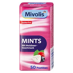 Пастилки Mivolis Mints зі смаком лісових ягід, 35 г