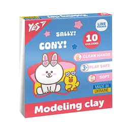 Пластилін YES Line Friends 10 кольорів 200 г (540664)