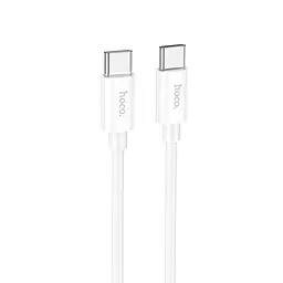 Зарядний кабель Hoco X87 Magic Silicone 60 W Type-C - Type-C білий 1 м - мініатюра 2