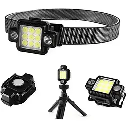 Ліхтар налобний RB-132 TM-G2 LED COB акумуляторний з магнітом - мініатюра 2