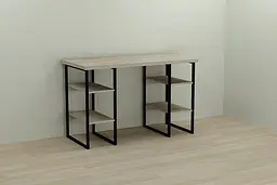 Комп'ютерний стіл Ferrum-decor Карен 75x140x60 чорний ДСП Дуб Сонома 32мм (FRD-102056)
