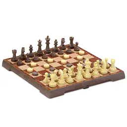 Уцінка. Настільна гра CAYRO магнітна 2 в 1: шахи, шашки поле 32x32 см (455)  - мініатюра 2