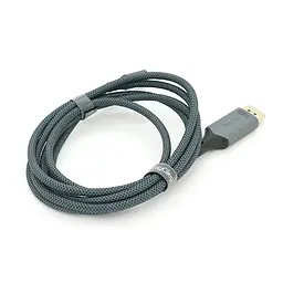 Кабель VEGGIEG V-Z637 Type-C (папа)/Display Port(папа), 8K, 2м, Black-gray - мініатюра 2