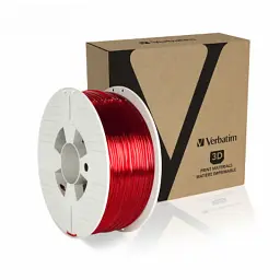Пластик для 3D-принтера Verbatim PETG, 2,85 мм, 1 кг, red-transparent (55062) - мініатюра 3