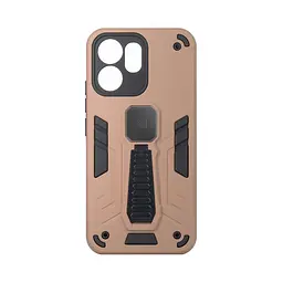 Чехол для OPPO Reno15 F 5G/Reno15 FS 5G, Proover, коричневый, с подставкой и магнитом, противоударный, ударопрочный, бронированный, панель-накладка, защита всего корпуса, термополиуретан (TPU) + поликарбонат (PC), ArmorStandart (ARM89931)