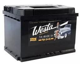 Автомобільний акумулятор Westa 75 Ah / 680 A Pretty Powerful лівий плюс L (1) (-/+) (276x175x190) WPP751