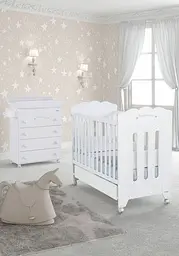 Дитяче ліжечко Micuna Bonne Nuit White, 120х60 см, білий (BONNE NUIT WHITE) - мініатюра 4