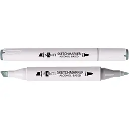 Набір спиртових маркерів Santi Professional SA-GG5 зелено-сірий 6 шт. (390837)