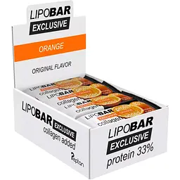 Батончик протеїновий Lipobar Exclusive Апельсин 20 шт. x 50 г