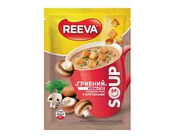 Крем-Суп Reeva 15,5г з крутонами Грибний пачка