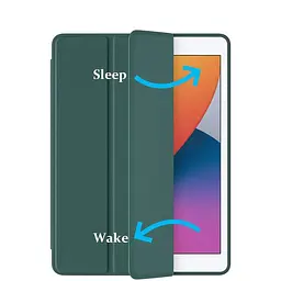 Чохол-книжка BeCover Tri Fold Soft TPU Silicone для Apple iPad Air 4 10.9 2020/2021 Dark Green (706870) - мініатюра 5