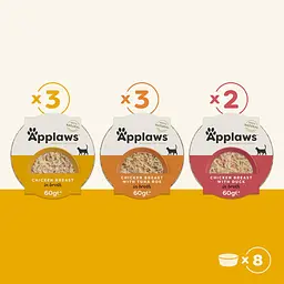 Набір консервів для котів Applaws Multipack Chicken Selection Pots 8 х 60 г - мініатюра 2