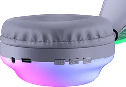 Бездротові навушники Defender FreeMotion B651 Bluetooth+3,5мм+USB-C, RGB Білий - мініатюра 8