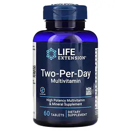 Вітаміни та мінерали Life Extension Two-Per-Day, 60 таблеток