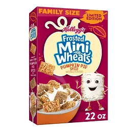 Хлопья Kellogg's Frosted Mini Wheats Pumpkin Pie Spice Cold Breakfast Cereal 623g