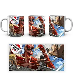 Кухоль GeekLand Attack on Titan Атака Титанів Армін Ерен Мікаса AOT 002.27 330 мл білий - мініатюра 4