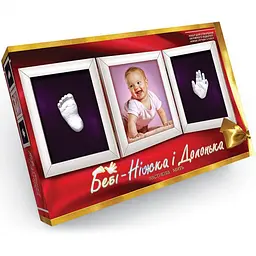 Подарунковий набір Бебі-Ніжка і Долонька Danko Toys для створення 3D відбитків малюка - мініатюра 5