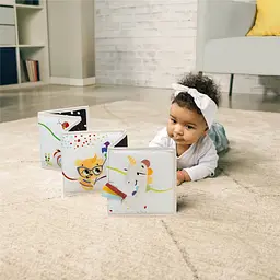 Двостороння книжечка-бортик Tiny Love з інтерактивними елементами, колекція Born to Party від народження (1602000030) - мініатюра 6