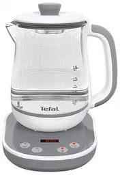 Електрочайник Tefal Tastea tea maker 1.5 л скло заварник біло-сірий kuh0015326 - мініатюра 5