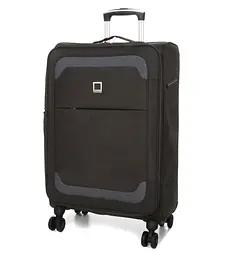 Валіза Середня (M) тканинна Airtex Worldline Tirana 608 на 4 колесах 65x41x23см 69л Сірий