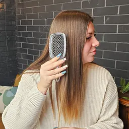 Гребінець щітка для волосся Superbrush Plus Hollow Comb Прозрачно-черный 85779 - мініатюра 3