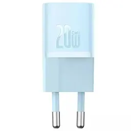 Мережевий зарядний пристрій Baseus GaN5 Fast Charger Xiaomini 1C 20W EU CCGN050103 Blue