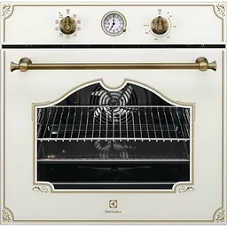 Духова шафа електрична Electrolux Rococo вбудована шампань