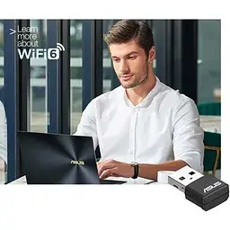 WiFi-адаптер Asus USB-AX55 nano AX1800 USB 3.0 WPA3 MU-MIMO OFDMA - мініатюра 2