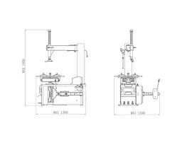 Шиномонтажний верстат 220 V 10-24" ShiningBerg T524E - мініатюра 2