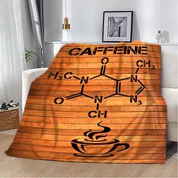 Плед плюшевий на подарунок 3D COFFEINE 160х200 см
