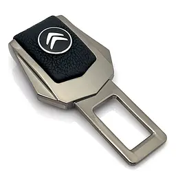Заглушка ремня безпеки з логотипом Citroen Темний хром 1 шт